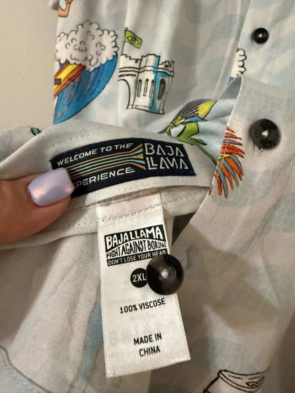 Baja Llama Nighthawk Shirt XXL Brazilian Print